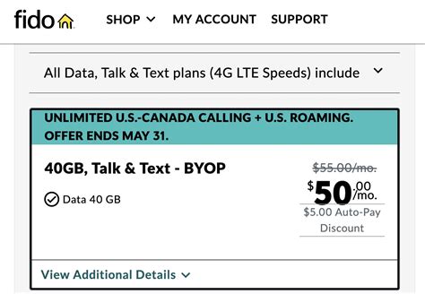 fido canada us plan